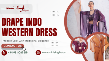 Drape Indo Western Dress: Modern Look with Traditional Elegance