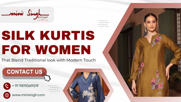 Silk Kurtis for Women that blend traditional look with modern touch