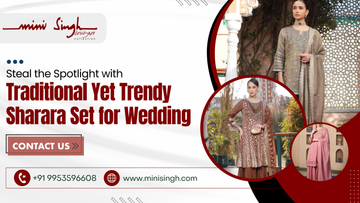 Steal the Spotlight with Traditional Yet Trendy Sharara Set for Wedding