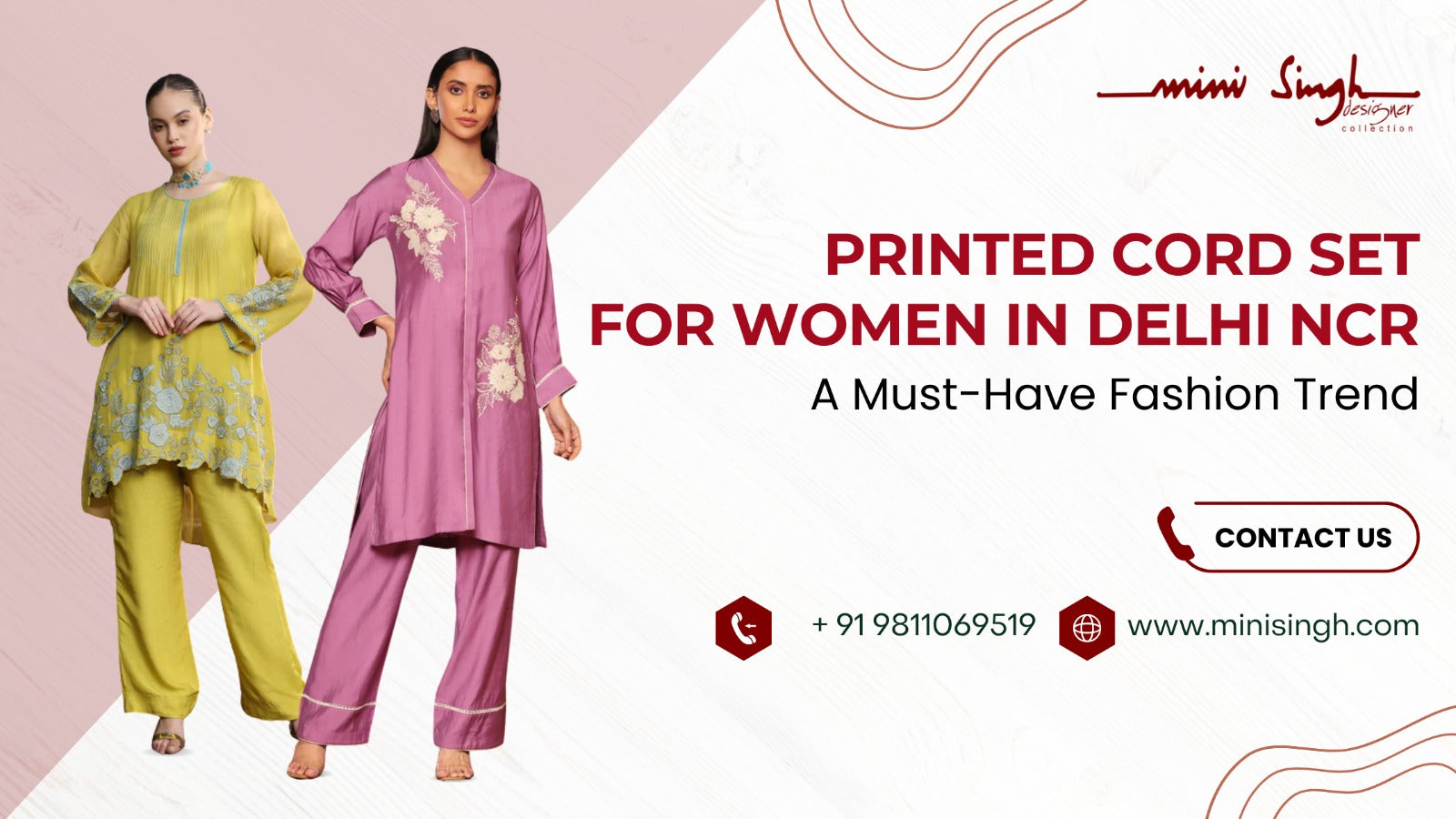 Printed Cord Set for Women in Delhi NCR | Mini Singh