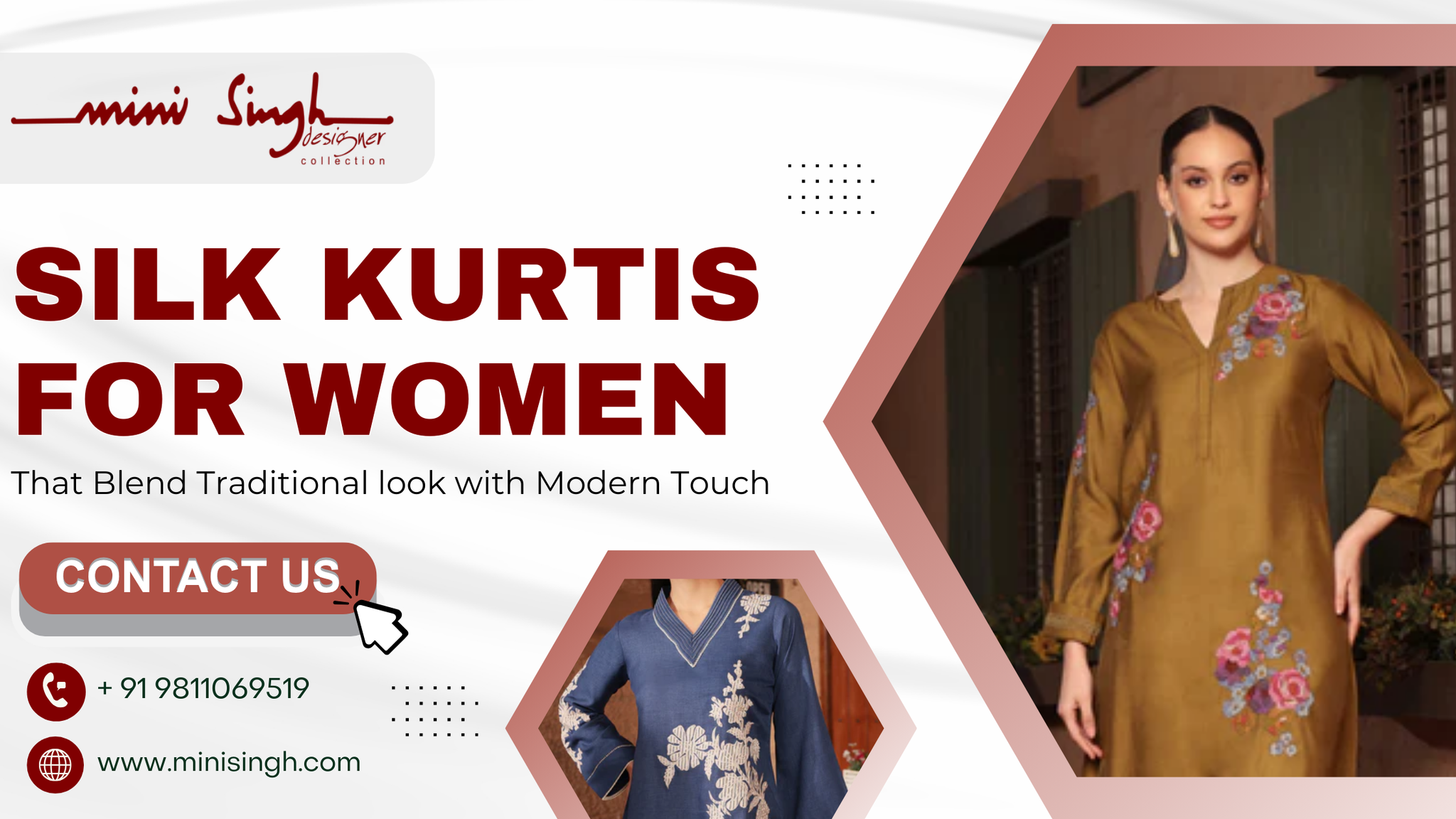 Silk Kurtis for Women that blend traditional look with modern touch